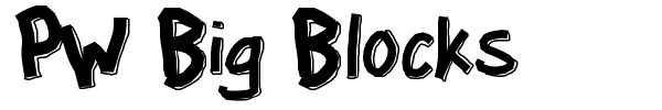 PW Big Blocks font