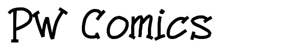 PW Comics font