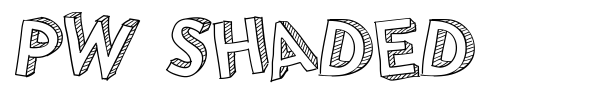 PW Shaded font