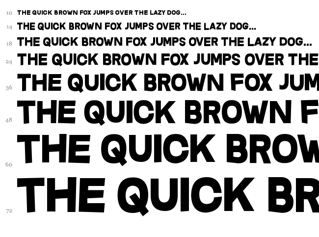 Questrian font waterfall