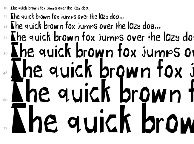 Radioactive font waterfall