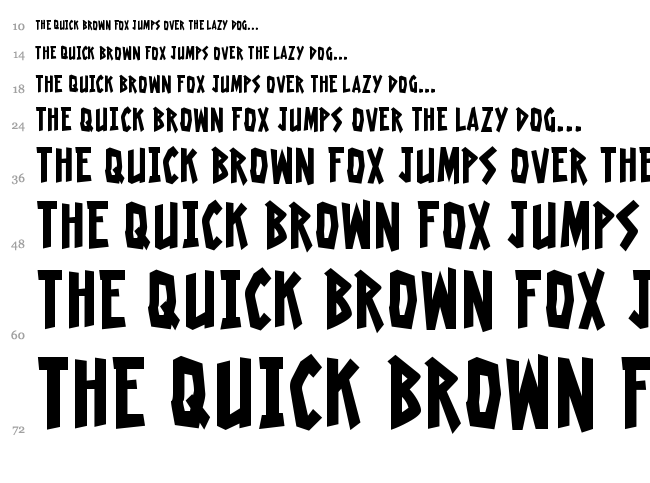 Radioactive Granny font waterfall