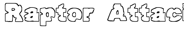 Raptor Attack font