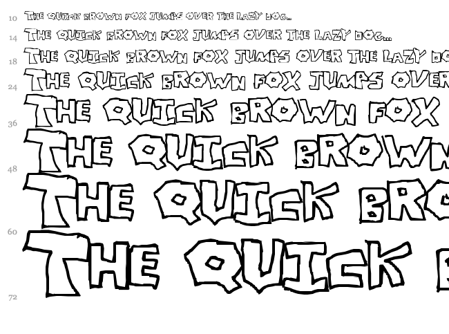 Re-Donk-U-Less font waterfall