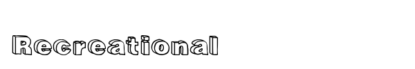 Recreational font