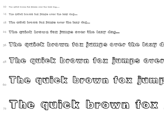 Recreational font waterfall