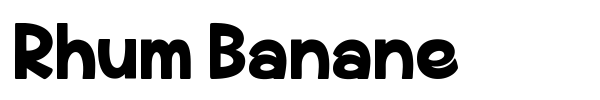 Rhum Banane font