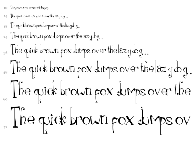 Rilo font waterfall