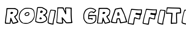 Robin Graffiti font preview