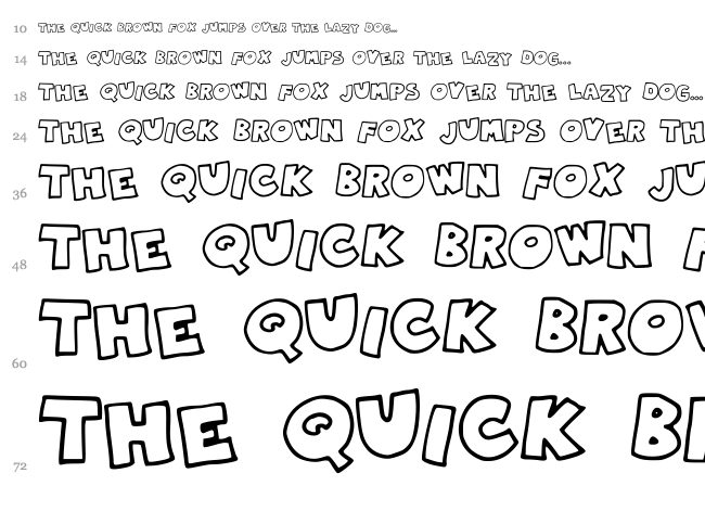 Robin Graffiti font waterfall