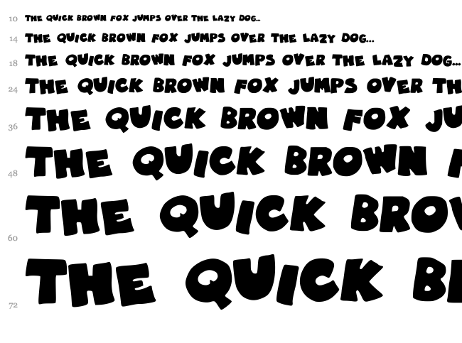 Robin Graffiti font waterfall