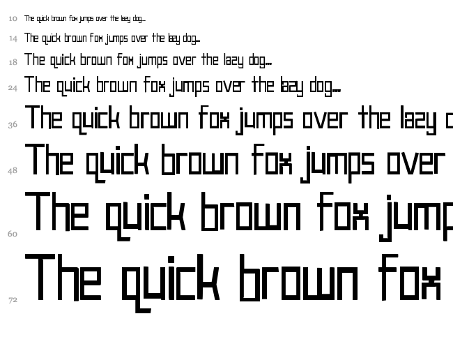 Robot!Head font waterfall