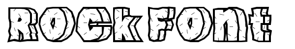 Rock Font font preview