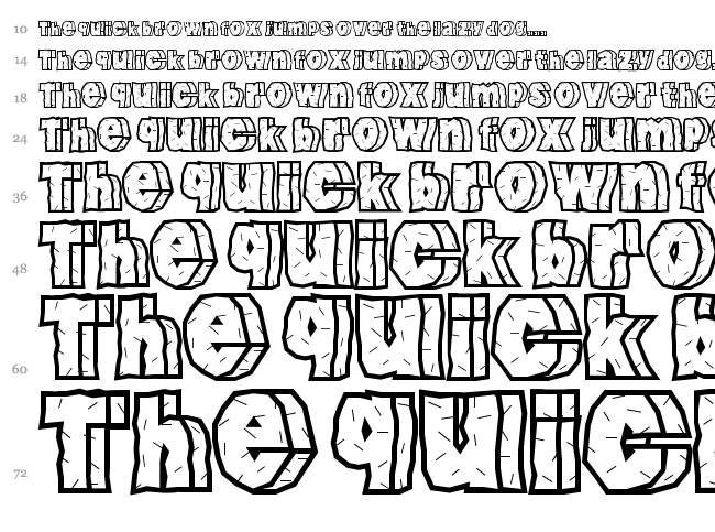 Rock Font font waterfall