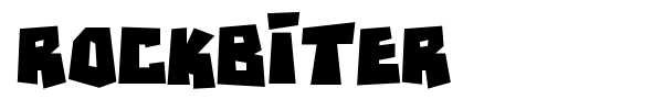 RockBiter font preview