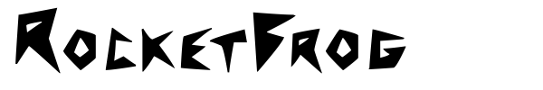 RocketFrog font