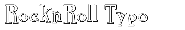 RocknRoll Typo font preview