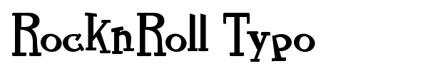 RocknRoll Typo font preview