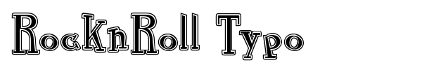 RocknRoll Typo font preview