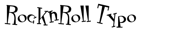 RocknRoll Typo font preview