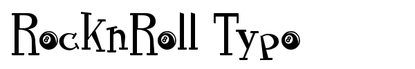 RocknRoll Typo font preview