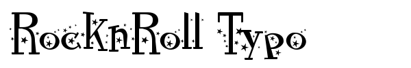 RocknRoll Typo font preview