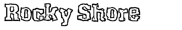 Rocky Shore font