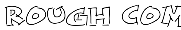 Rough Comic Outlines font