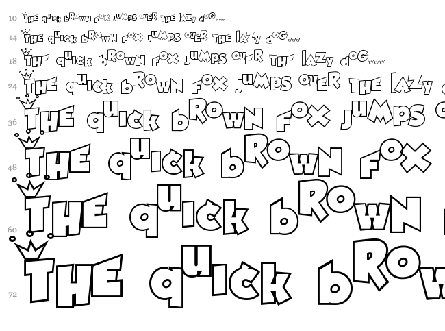 Royaltea's color is Violette font waterfall