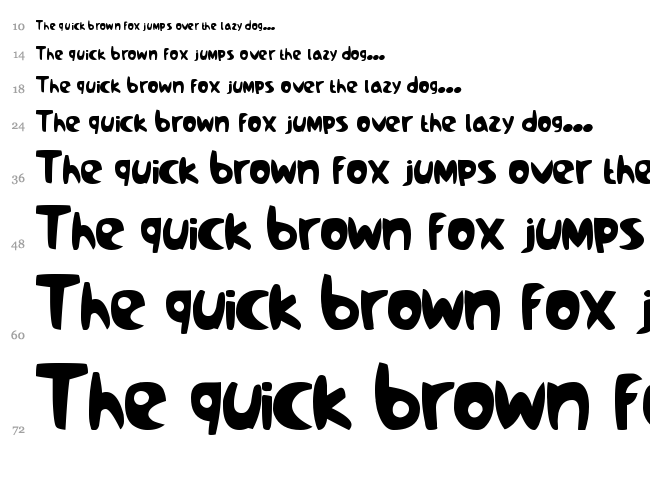 Samba font waterfall