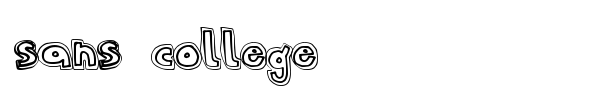 Sans College font preview