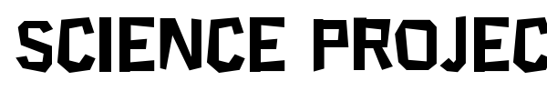 Science Project font
