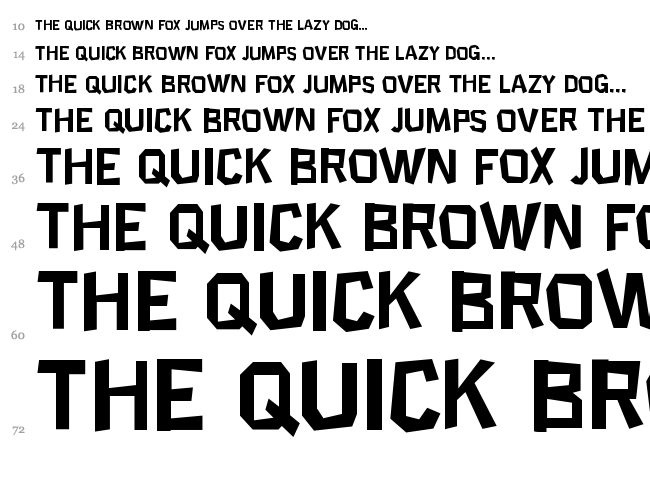 Science Project font waterfall