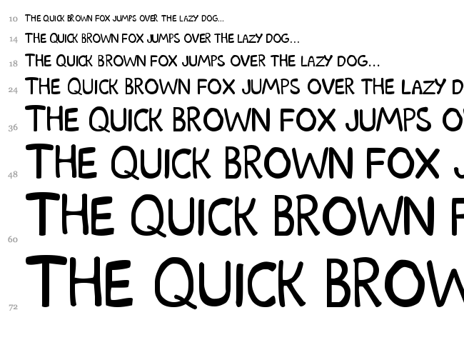 Scooby Doo font waterfall