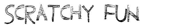 Scratchy Fun font