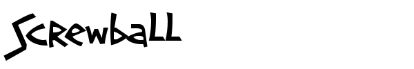 Screwball font