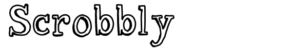 Scrobbly font