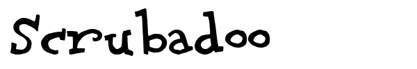 Scrubadoo font