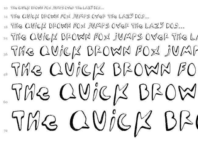 Seamonster font waterfall