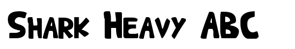 Shark Heavy ABC font