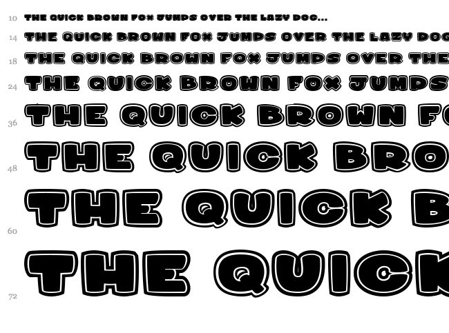 Sharky&medusa font waterfall