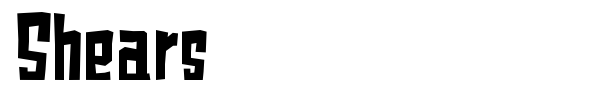 Shears font