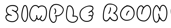 Simple Rounded font