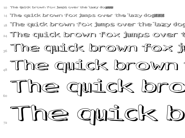 Simply Fresh font waterfall