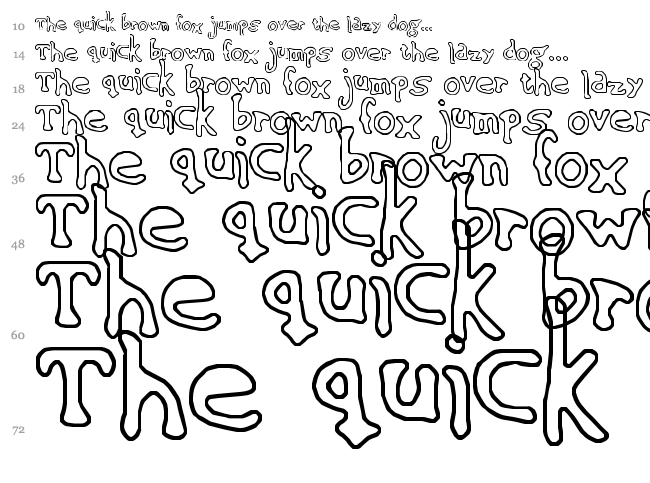 Sinking Ship font waterfall