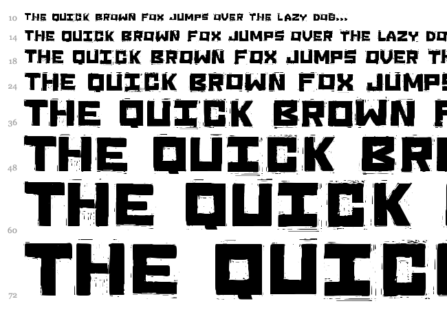 Sinking Ship font waterfall