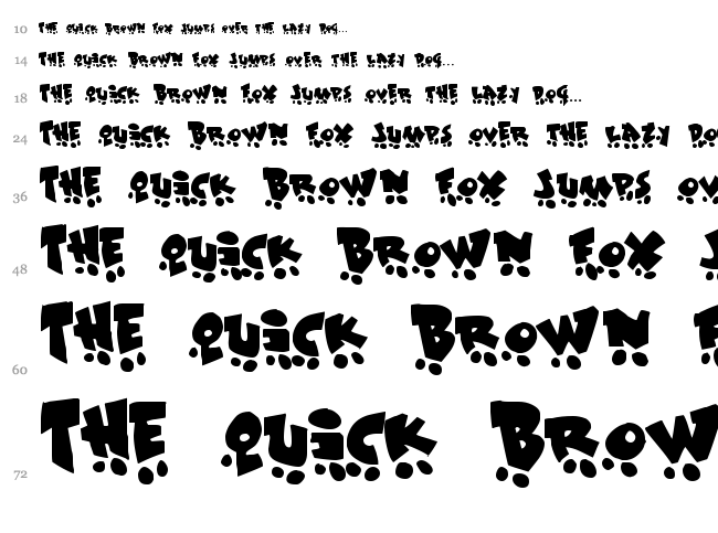 Sk8 or Dye font waterfall