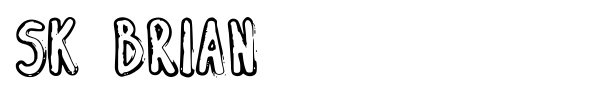 SK Brian font