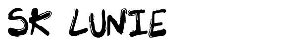 SK Lunie font