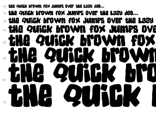 Skater Dudes font waterfall